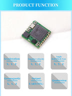 WitMotion WT931 (XYZ, Return Rate 500H) AHRS MPU9250 9-axis Accelerometer, Electronic Gyroscope, Angle, Magnetometer, for Arduin