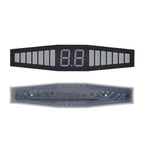 TZT 1/3PCS Reversing Radar Display 0.36 Connected Digital Tube LED Seven Segments Gongyang Green/Yellow/Red Three Colors