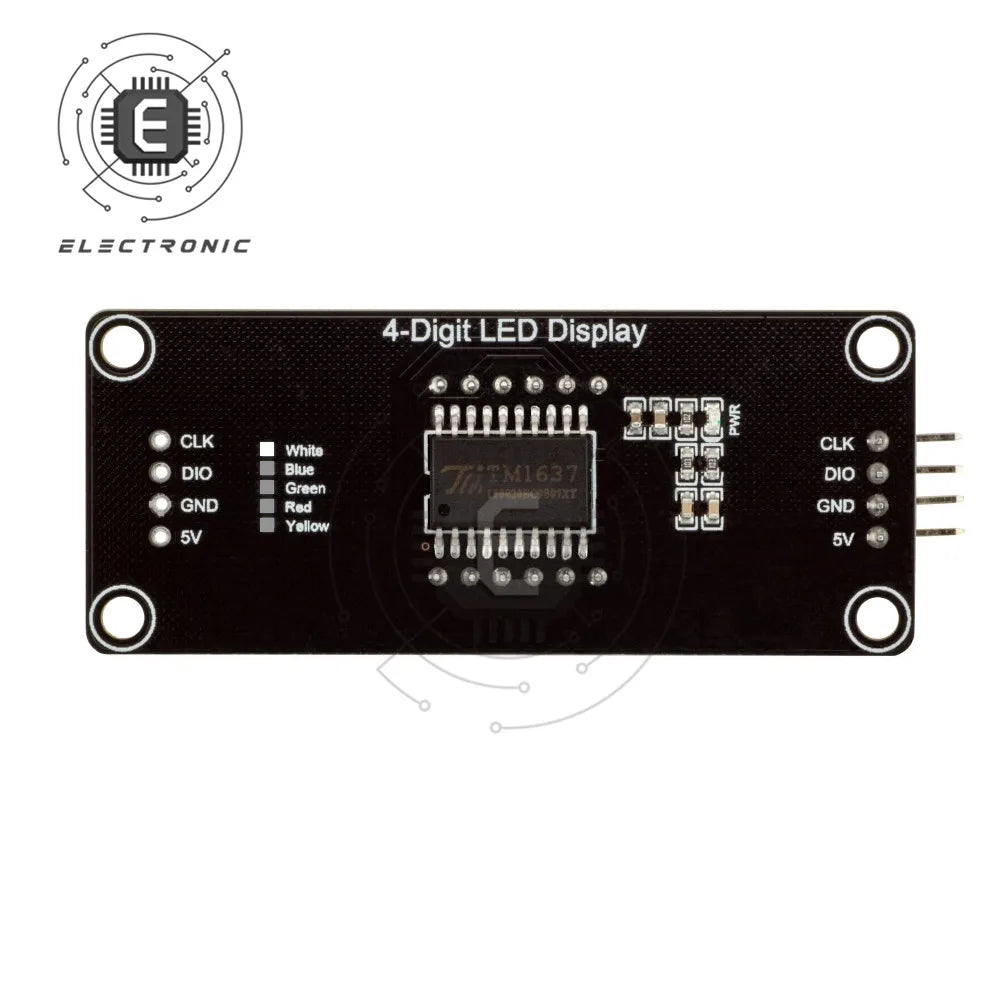 0.56inch TM1637 4-Digit LED Digital Display Tube Decimal 7-Segments Available in Multiple Colors