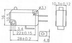 Free Shipping 10pcs Microswitch Sensitive Switches 2pins NO Micro Switches 16A 250VAC 5E4 KW7-0 CE CQC Certificate