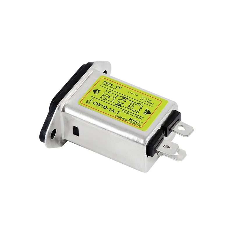 TOMZN Single-phase T-socket AC 220V anti-interference EMI purifier CW1D-T1A 3A 6A 10A power supply filter