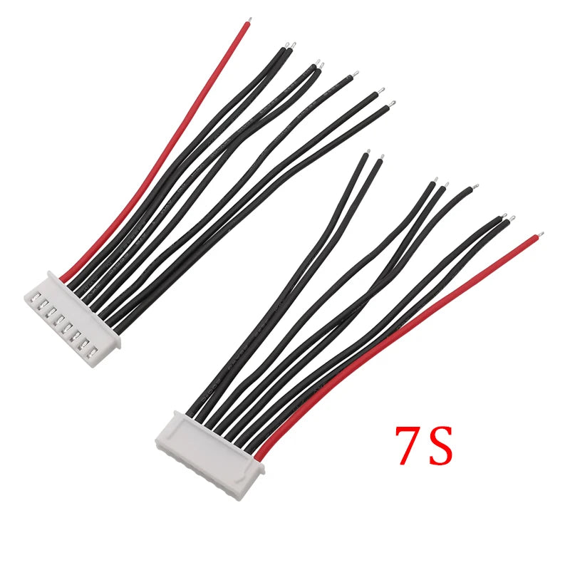 5Pcs 1S 2S 3S 4S 5S 6S 7S Lipo Battery Balance Charger Cable Wire IMAX B6 Balance Cable Connector 2.54mm JST-XH Cable for RC
