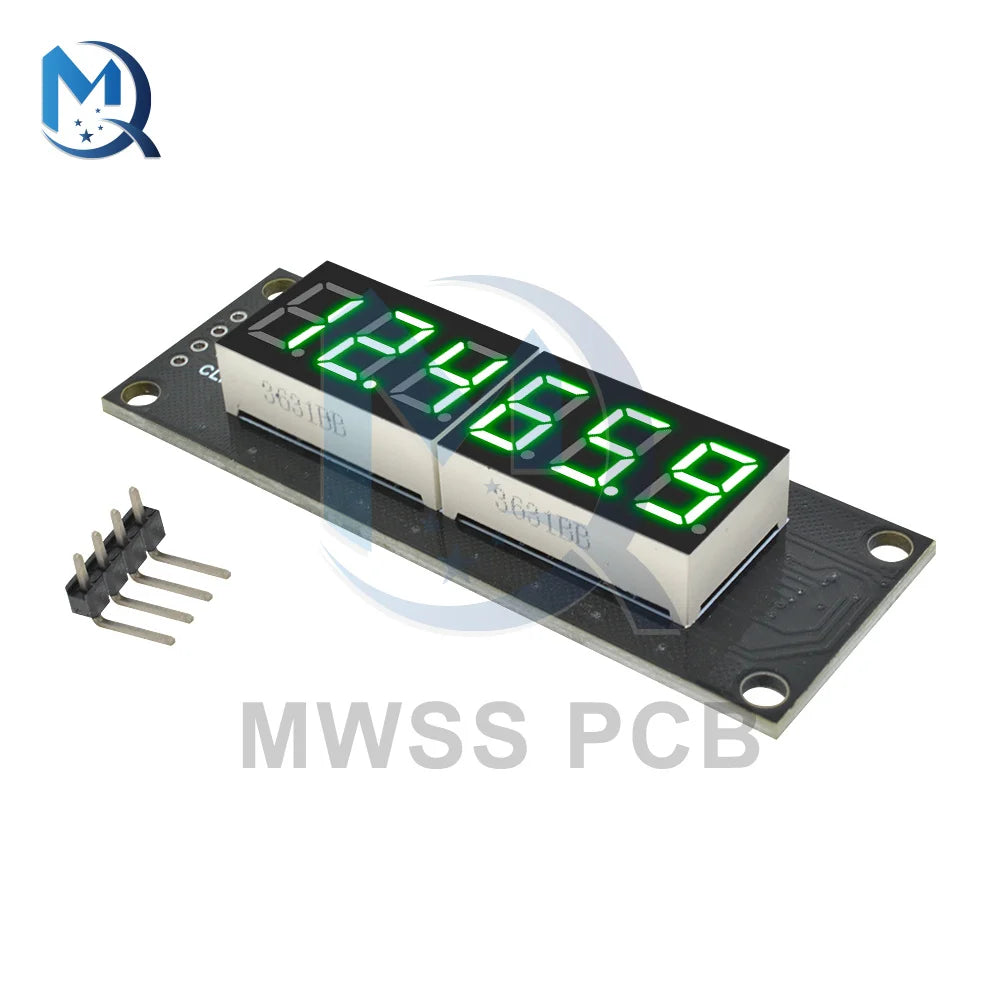 0.36 Inch TM1637 4/6-Digit LED Digital Display Tube Module Red/Green/Yellow/Blue/White 0.36" Decimal 7 Segments For Arduino