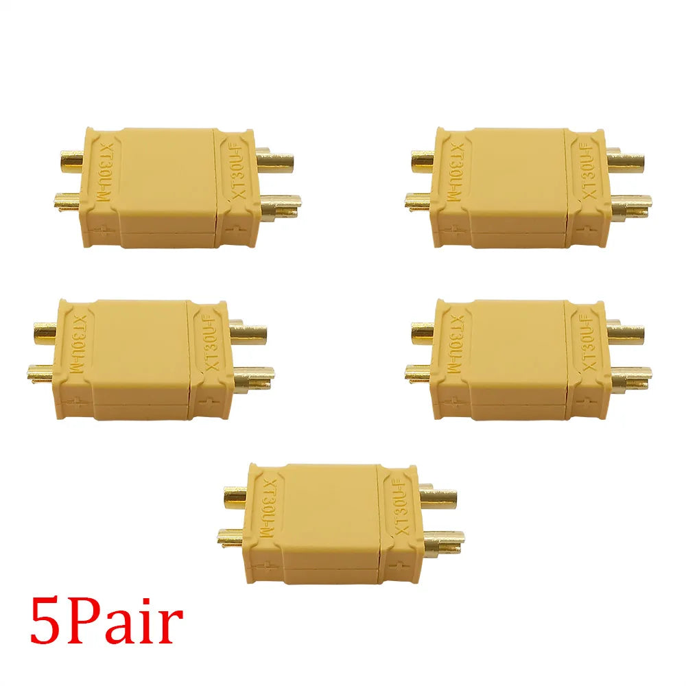 1/2/5Pair XT30 Connector XT30U Male Female Bullet Battery Charger Banana Plug Jack Connector For DIY RC Lipo Quadcopter Parts