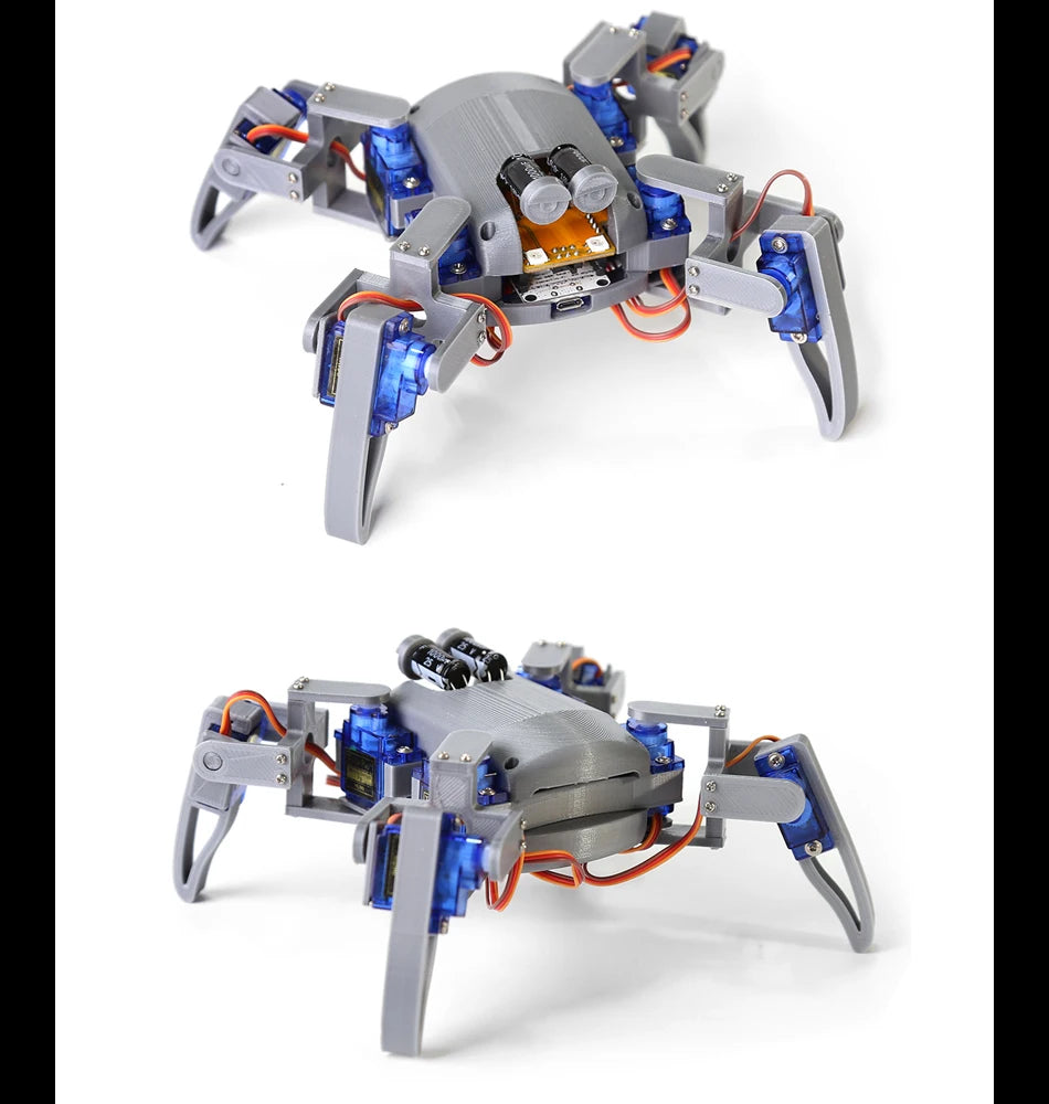 Quadruped Spider Robot  Kit v2.0 ESP8266，3D printed Bionic robot DIY NodeMCU Programming robot Maker Open source hardware