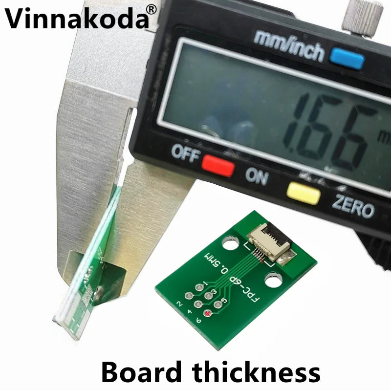 5PCS FFC/FPC Adapter Board 0.5MM-5P to 2.54MM Welded 0.5MM-5P Flip-top Connector
