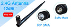 Eoth Wholesale 433MHz Antenna LORA 5dBi GSM 433 MHz Connector Rubber 433m LoRaWAN IOT SMA Male Female Extension Cord Pigtail