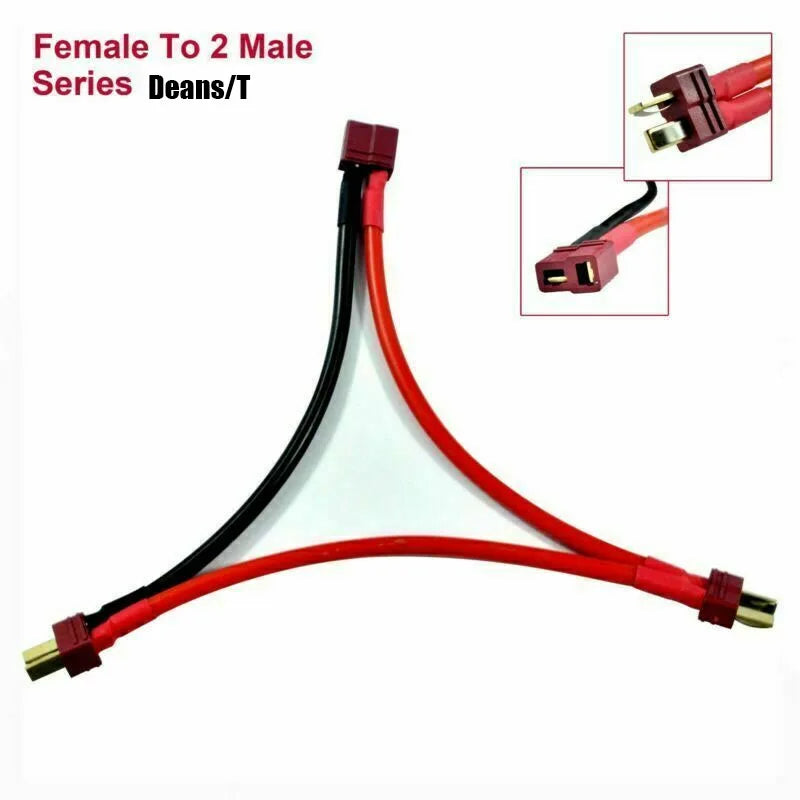 AMASS XT60 T Deans EC5 Tamiya XT90 EC3  XT150 Connector Deans Plug Silicone cable  Wiring Parallel Series for RC Lipo Battery