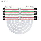 WS2812b Led Ring Addressable 8/16/24/35/45Leds 5050 RGB Led Diode Ring Color IC Built-in LED