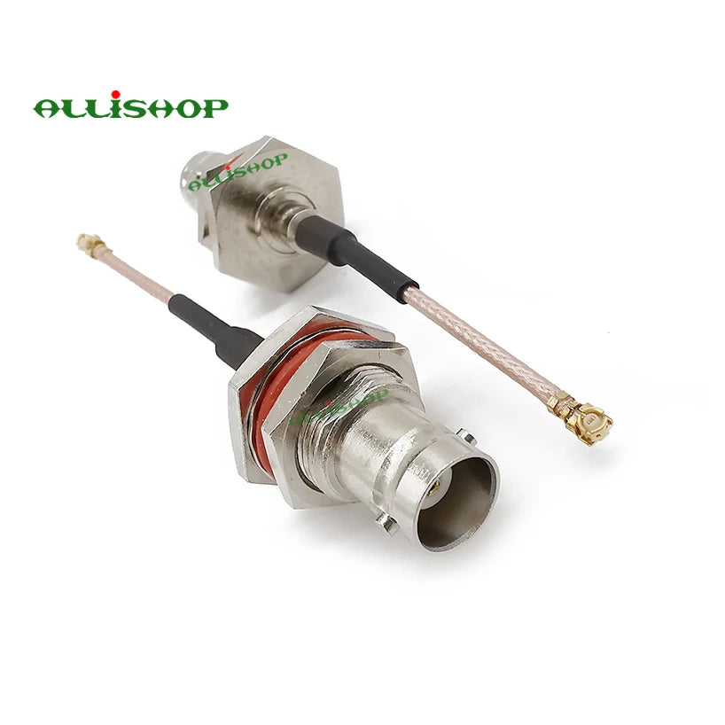 1Pcs BNC Female Jack Bulkhead to U.FL Female RF Coaxial Connector RG178 Cable Pigtail Adapter 5-50cm