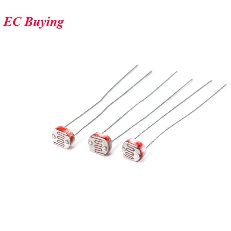 100Pcs/10pcs 5516 Light Sensitive Resistor 5mm Photoresistor Photoelectric Switch Element Photo Detector Dependent LDR GL5516
