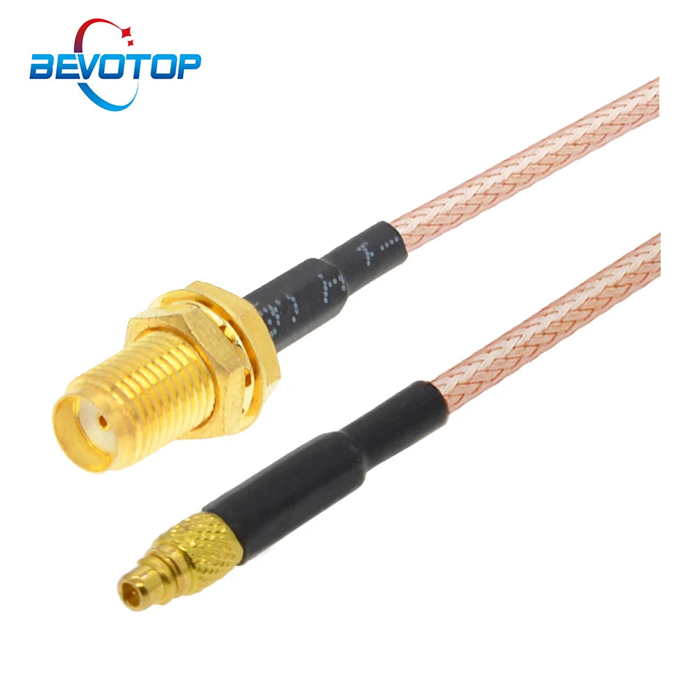 10PCS SMA Female Jack Bulkhead to MMCX Male Straight PLUG RG316 Pigtail RF Coaxial Cable MMCX to SMA Adapter Extension Cable