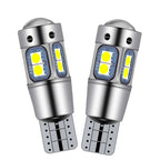 2/4PCS High Quality T10 W5W 168 192 Led Tail Light 3030 10smd 12V Auto Lamp CANBUS NO Error Car Marker Parking Bulb 6000K ASLENT