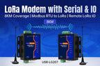 PUSR RS485/232 to LoRa Converter Point to Modbus TCP/RTU Gateway 8KM Data Transfer SX1262 DI+DO IO LoRa Wireless Modem USR-LG207