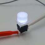 Honyone TS6-A Series Round Top 10mm Cap With LED 6+2 Pin DPDT PCB Mount Mini Push Button Switch