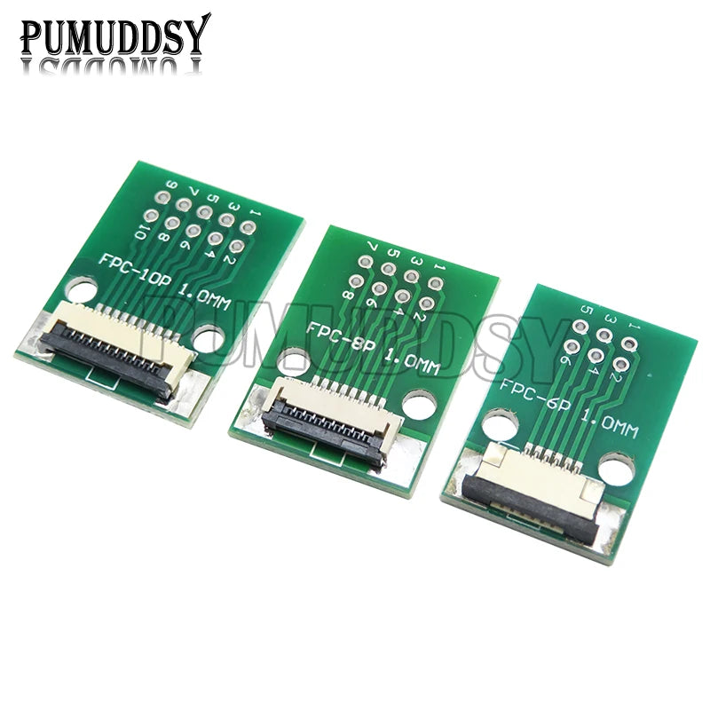 FPC FFC 0.5MM 1.0MM Pitch Conversion Board DIY PCB Board 6P~60P 6 8 10 20 24 26 30 34 40 50 60 P Connector For Cable Transfer