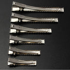 50pcs/lot Metal Crocodile Clips Cable Lead Testing Metal Alligator Clips Clamps Hair Clips Hairpins 35mm-75mm