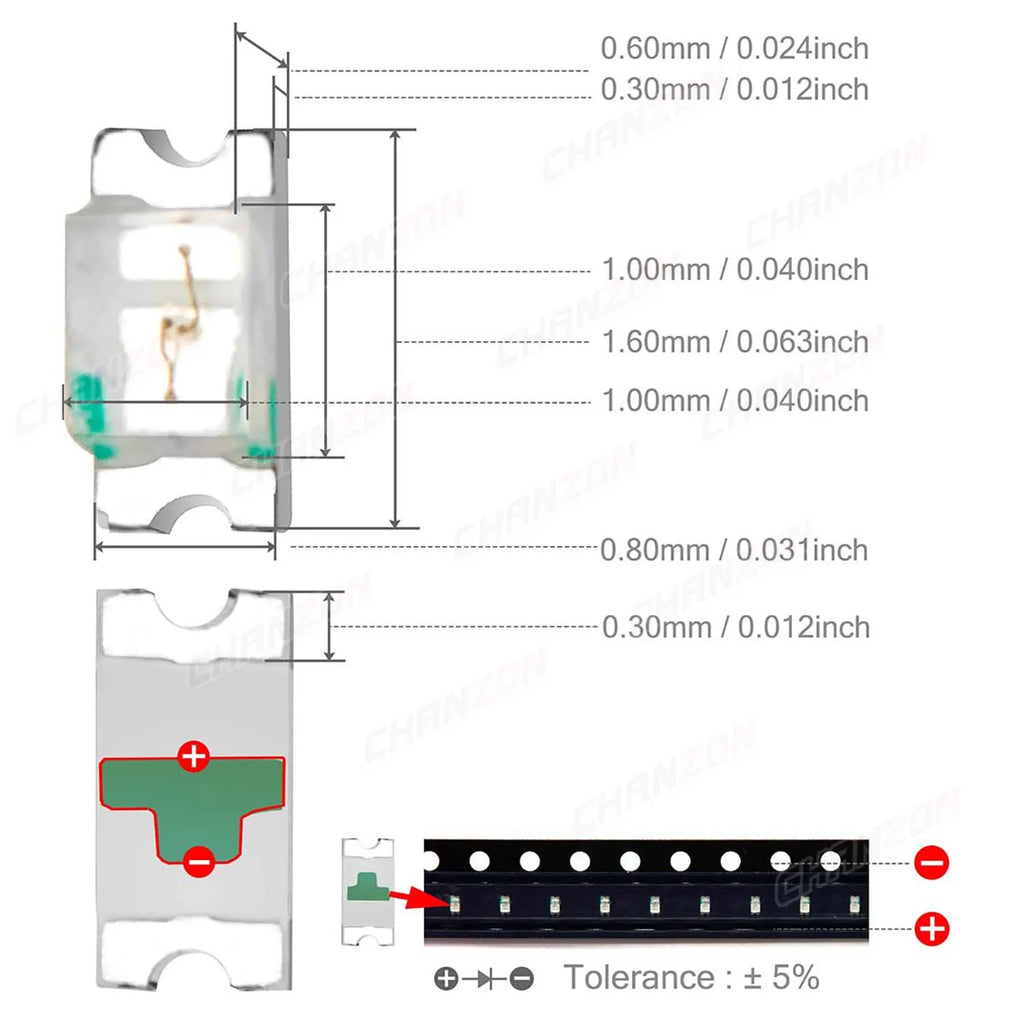 0603 0606 SMD LED Diode Chip Warm White Red Green Blue Yellow Orange UV Purple Pink RGB SMT Lamp Light Beads Emitting Kit