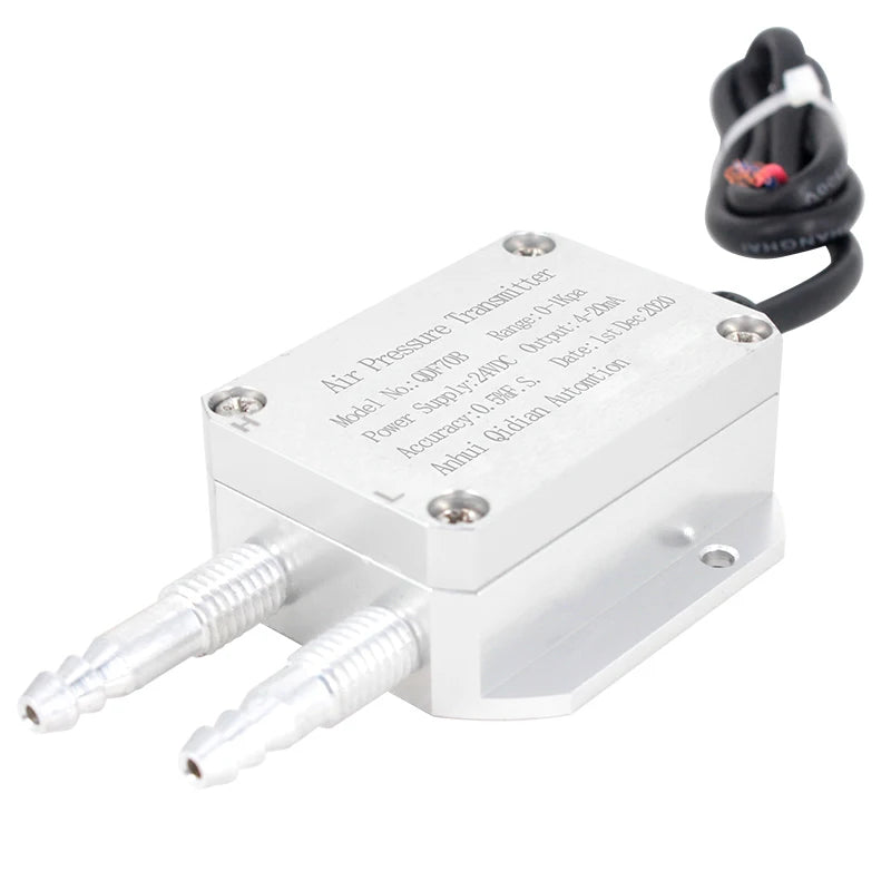 Differential Pressure Sensor 3kpa 5kpa 50pa 200pa Air Wind Pressure Differential Transmitter 4-20mA 0-10V Output QDX50D