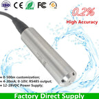 IP68 Water Level Sensor Transmitter 4-20mA, 0-10V RS485 Output 5M 6m, 8m, 9m, 10m Range Liquid Pressure Transducer