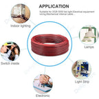5-100m LED Cable 18 20 22AWG Hookup Wire 6 5 3 2 4pin RGB Extension Cable For LED Strip WS2812B Pixels Light SM JST Connectors