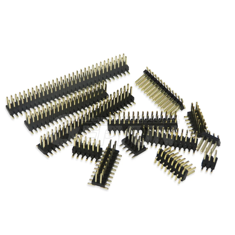 10PCS  SMD 1.27mm strip Double Row Male Pinheader Socket pitch strip connector SMT  2*3/4/5/6/7/8/10/12/13/15/20/25/30/40 PIN