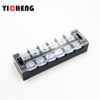 1 Pcs screw connection cable terminal, terminal block, high current, insulated fixed power wire connector,  600V 45A