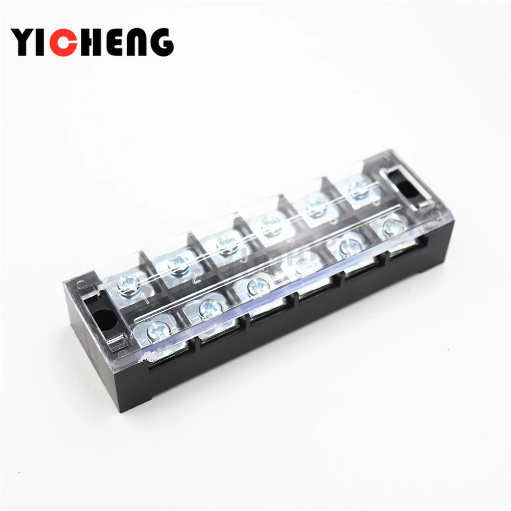 1 Pcs screw connection cable terminal, terminal block, high current, insulated fixed power wire connector,  600V 45A