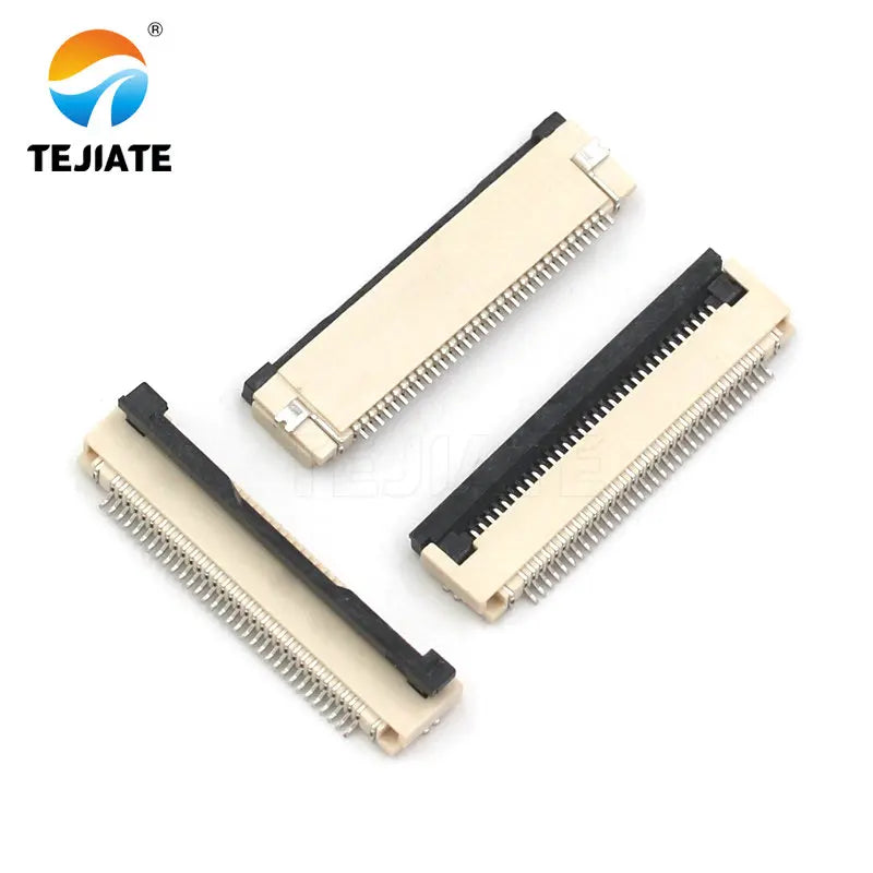 10PCS FFC/FPC Connector Flat Cable Socket 0.5MM Adapter 24/26/28/30/32/34/40/45/50/54/60P Down Flip Type Plug Kit