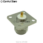 1Pcs N-KF N type female jack RF base coaxial connector 4-hole panel mount Flange antenna socket 25x25mm