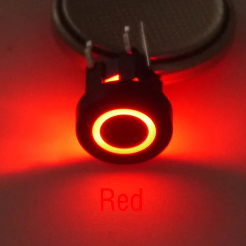 10PCS 6X6X7.2mm illuminated Momentary Tact Switch Button No Loacking 6Pin DIP LED 12V Mini Push Button Switch