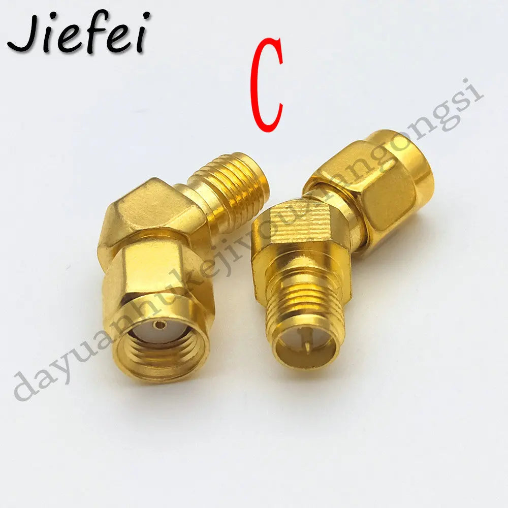 NEW BRASS SMA ADAPTER 45 Degree 4 type RP SMA Male To RP SMA Female 45 135 Degree Adapter Connector
