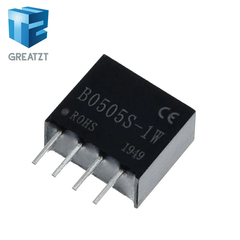 GREATZT 1/5Pcs B0505S-1W 5V to 5V converter DC DC power module converter 1000VDC Isolation