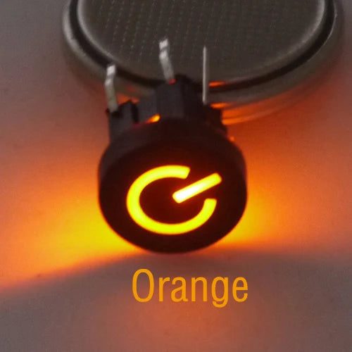 10PCS 6X6X7.2mm illuminated Momentary Tact Switch Button No Loacking 6Pin DIP LED 12V Mini Push Button Switch