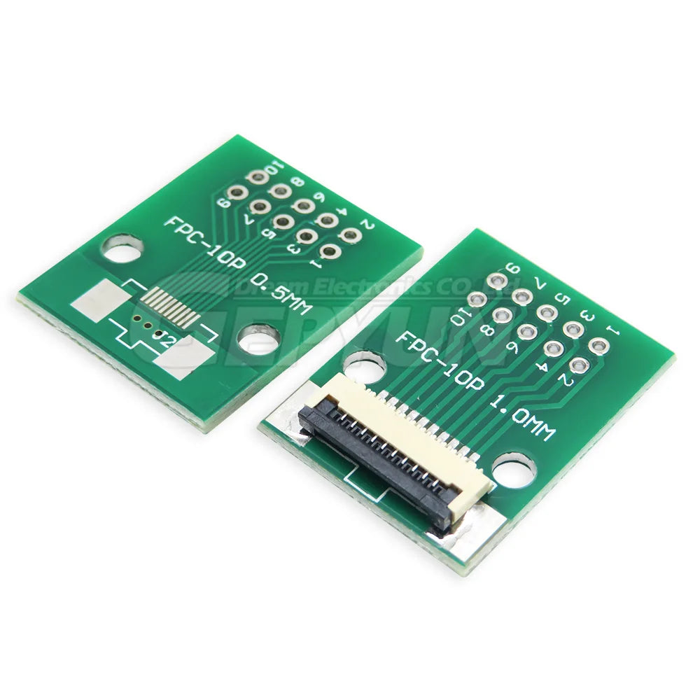 5PCS FPC FFC 0.5MM /1.0MM pitch for cable transfer conversion board 6P /8P/ 10P /12P/20P/ 24P / 26P / 30P / 34P /40P / 50P / 60P