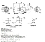 1pc SH T8013-Z1 12mm ON-OFF-ON SPDT DPDT 3/6/12PinS 2/3Position Maintained Toggle Switch Large Long Handle 3A 250VAC/5A 125VAC