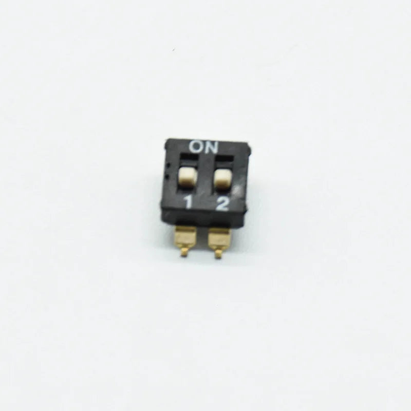5pcs  KM-2P/3P/4P 5P 6P/8P 2.54mm chip DIP switch  gold-plated feet black SMD chip