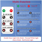 2-In-1 Solar Motion Sensor Detector Alarm Light Remote Control Siren Waterproof 129dB Siren Lamp For Home Outdoor Yard Farm