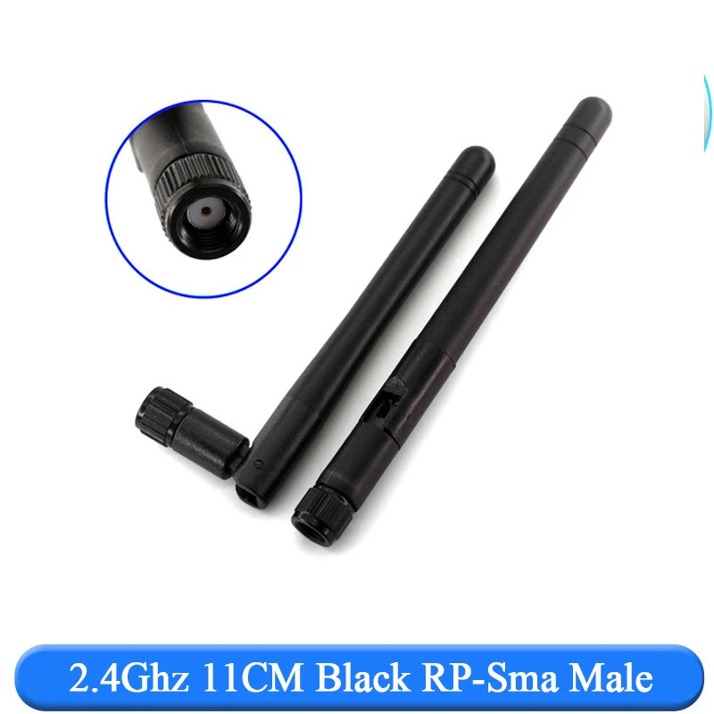 2PCS 2.4Ghz 3dbi  WIFI Antenna 2.4G RP SMA Male Universal Antennas Amplifier WLAN Router Antenne Booster 2400-2500mhz