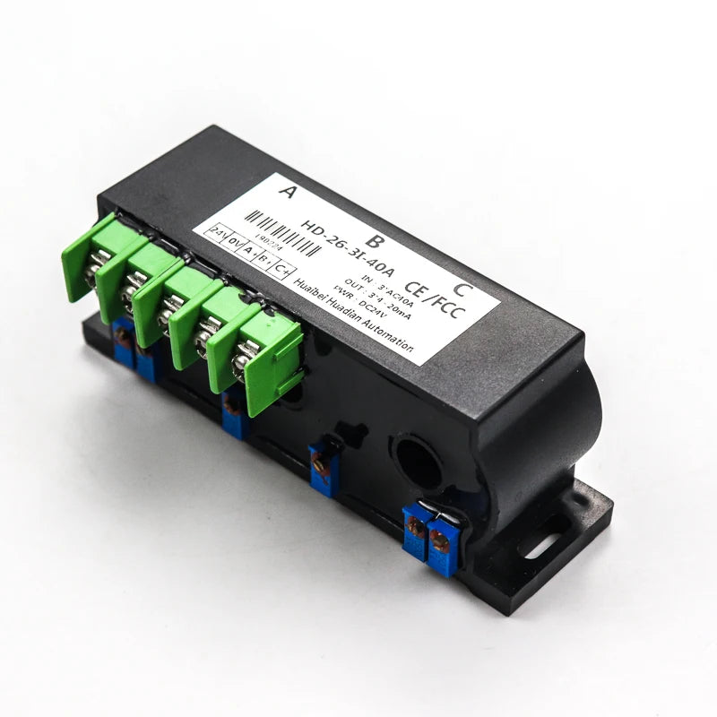 3 phase current transducer three phase current transmitter sensor 5A analog output 4-20mA/0-20mA/0-5V