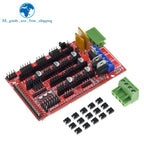 Mega 2560 R3 + RAMPS 1.4 control panel+ 5pcs A4988 or DRV8825 Stepper Motor Drive for arduino kit