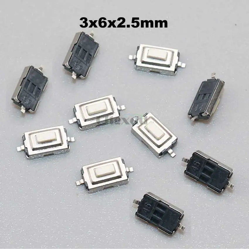 100pcs Car Remote Control Key Touch Switches Tactile Push Button Switches For Hyundai Nissan Honda VW Toyota Kia Peugeot