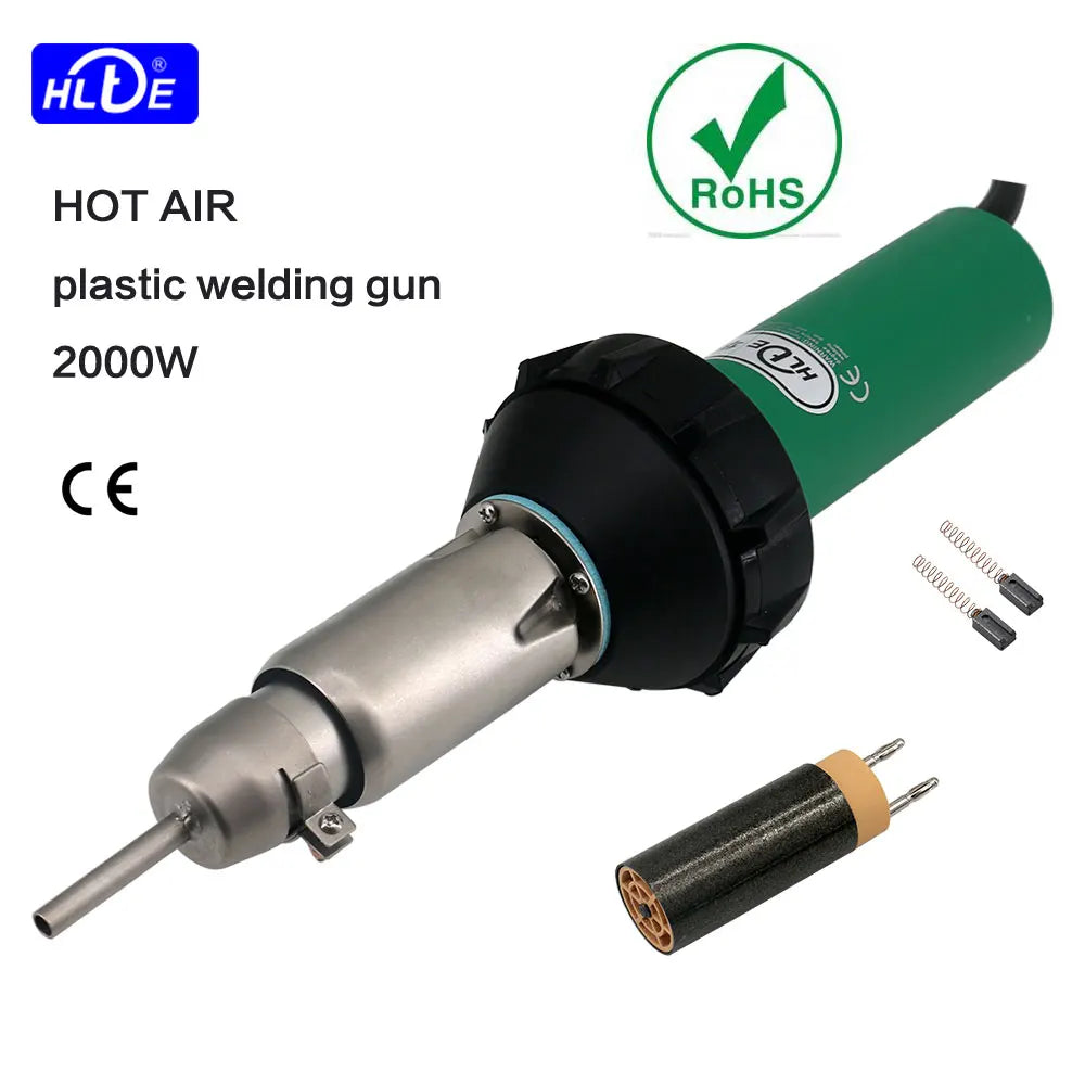 HLTE 230V 2000W Plastic Welding Gun Hot Air torch heat gun Welder for PVC vinyl floor, PP, PE water tank geomembrane