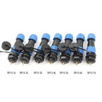 Waterproof Connector IP68 SP13 2/3/4/5/6/7/9PIN  Male Plug & Female Socket  Panel Mount Wire Cable Connector Aviation Plug