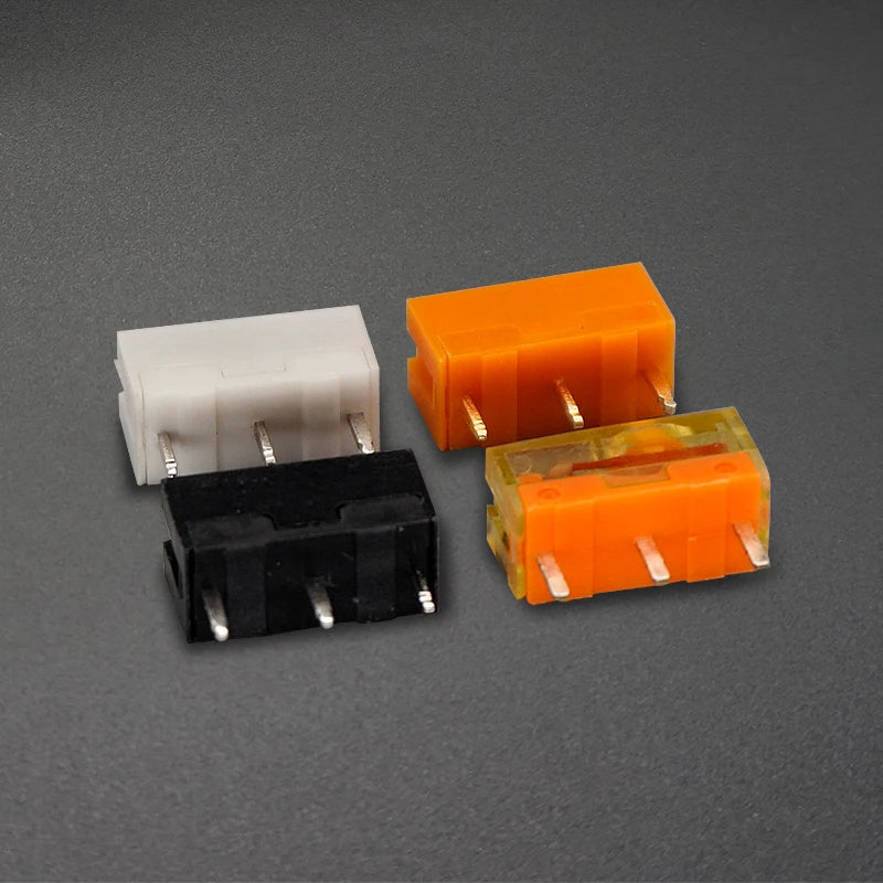2pcs TTC Dustproof gold mouse micro switch 30 millions click lifetime Silver contact white dot Button Compatible D2FC-F-7N
