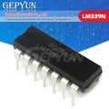 10PCS LM339N DIP-14 LM339 DIP 339N DIP-14 Quad Single Supply Comparators new and IC