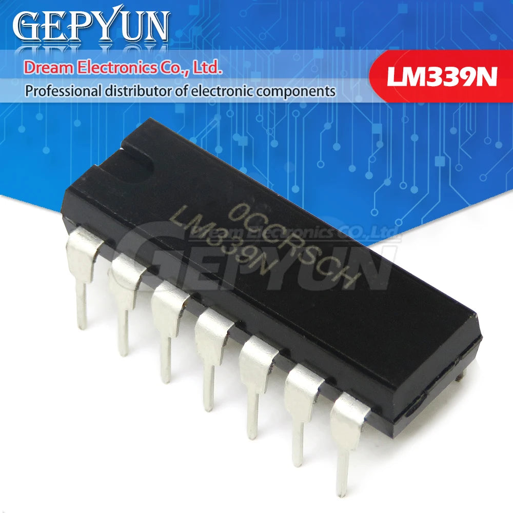 10PCS LM339N DIP-14 LM339 DIP 339N DIP-14 Quad Single Supply Comparators new and IC