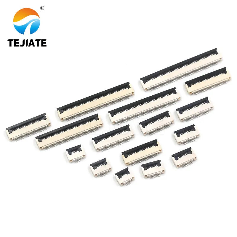10PCS FFC/FPC Connector Flat Cable Socket 0.5MM Adapter 24/26/28/30/32/34/40/45/50/54/60P Down Flip Type Plug Kit