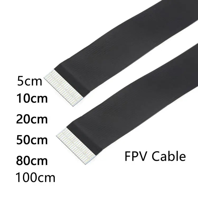 FPV Micro Mini HDMI-compat 90 Degree Connector FPC Flexible Flat HD Ribbon Cable FFC Pitch 20pin For Drone Gopro DSLR Gimbal Kit