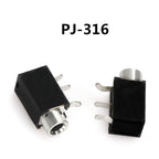 5PCS 3.5MM Headphone Jack Audio Video Female Dual Channel Stereo Jack Socket Stereo Solder Panel Mount PJ313 PJ320 PJ325 PJ326